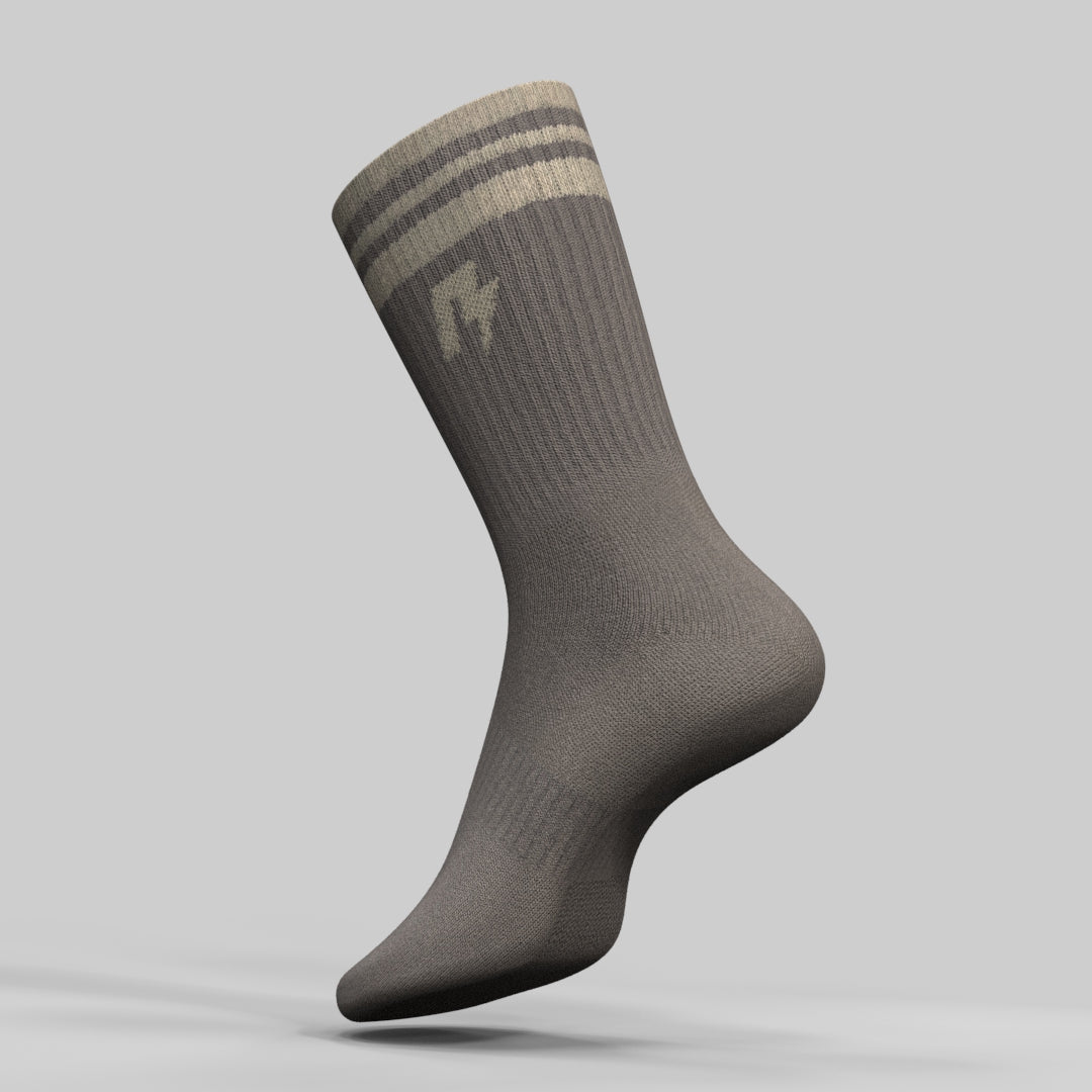RAD Mens Crew Socks Brown
