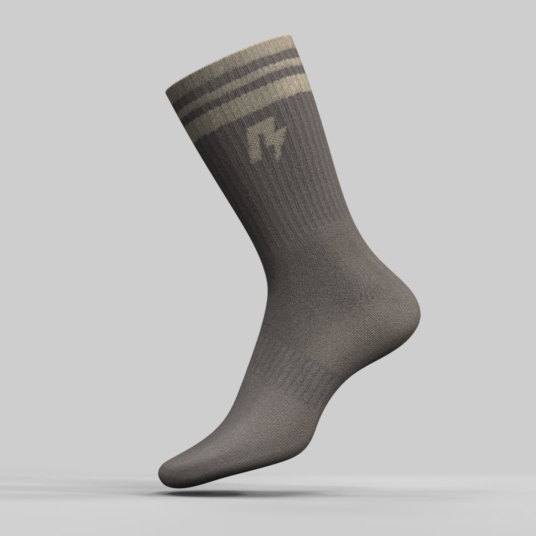 RAD Mens Crew Socks Brown