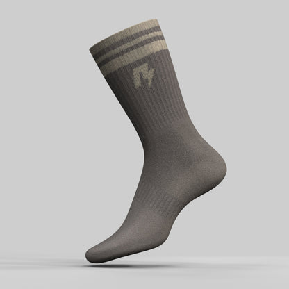 RAD Mens Crew Socks Brown