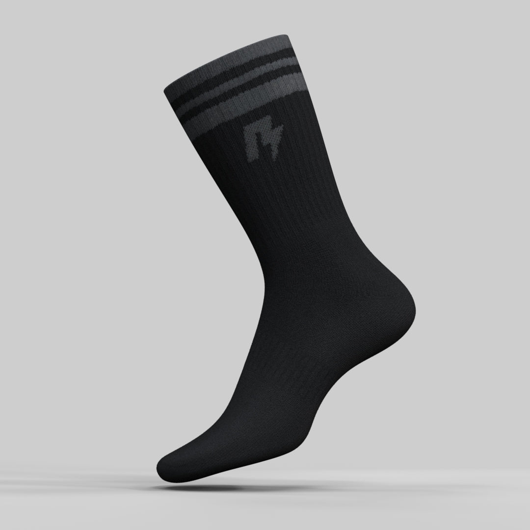 RAD Mens Crew Socks Black